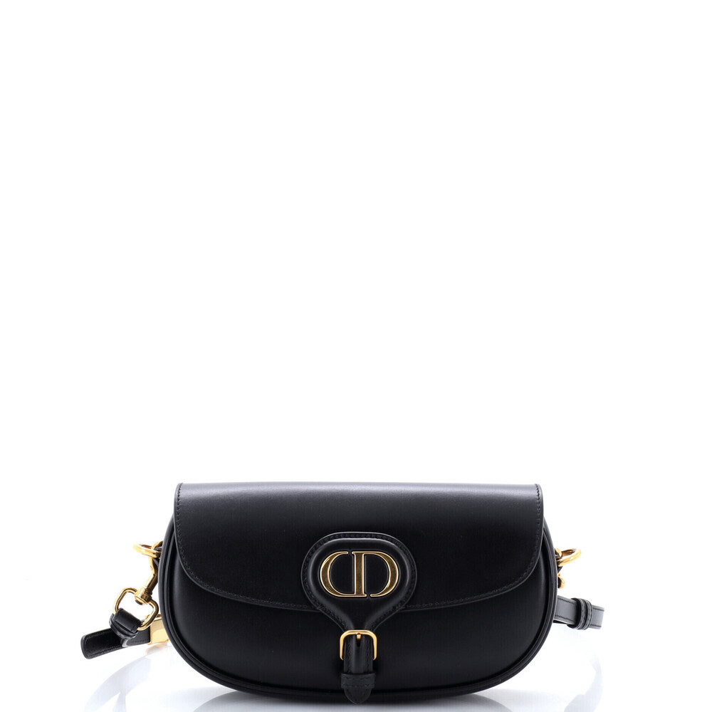 Christian Dior East West Bobby Flap Bag Leather